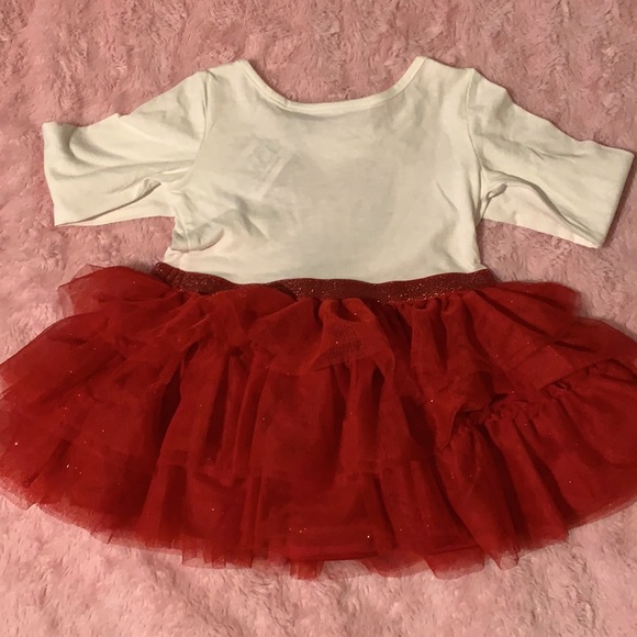Sparkly Red & White Tutu Dress Baby Girl - Picture 4 of 5